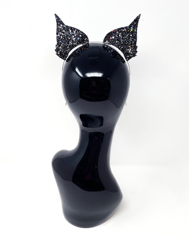 Black & Silver Lynx Cat Ears