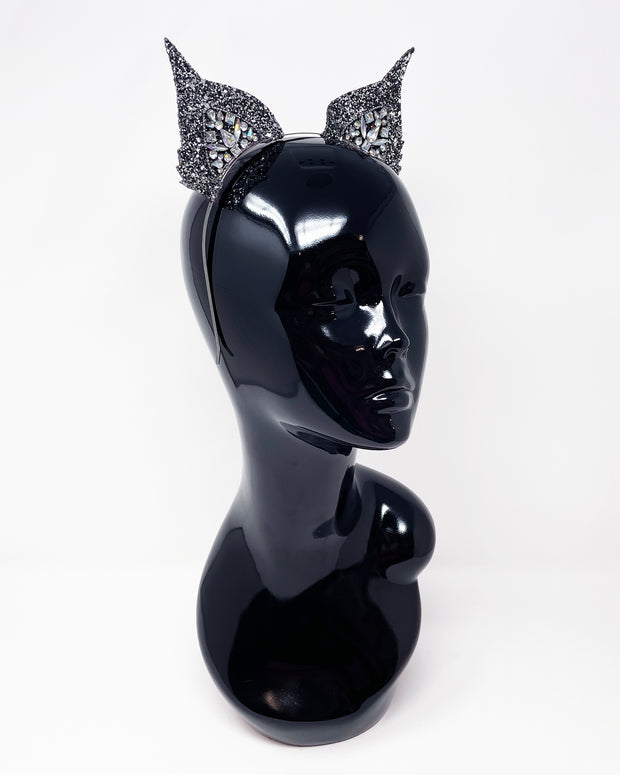 Black & Silver Lynx Cat Ears